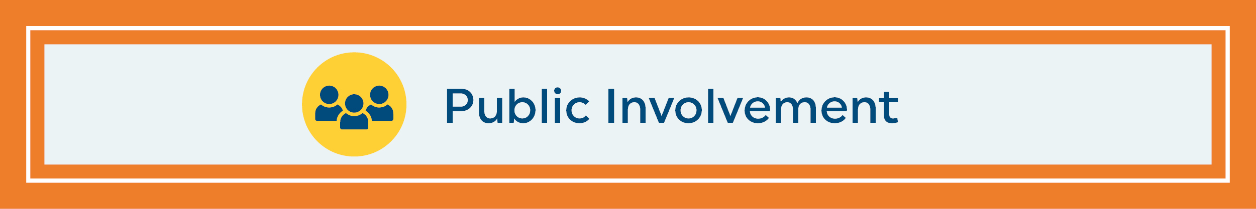 Public Involvement section header