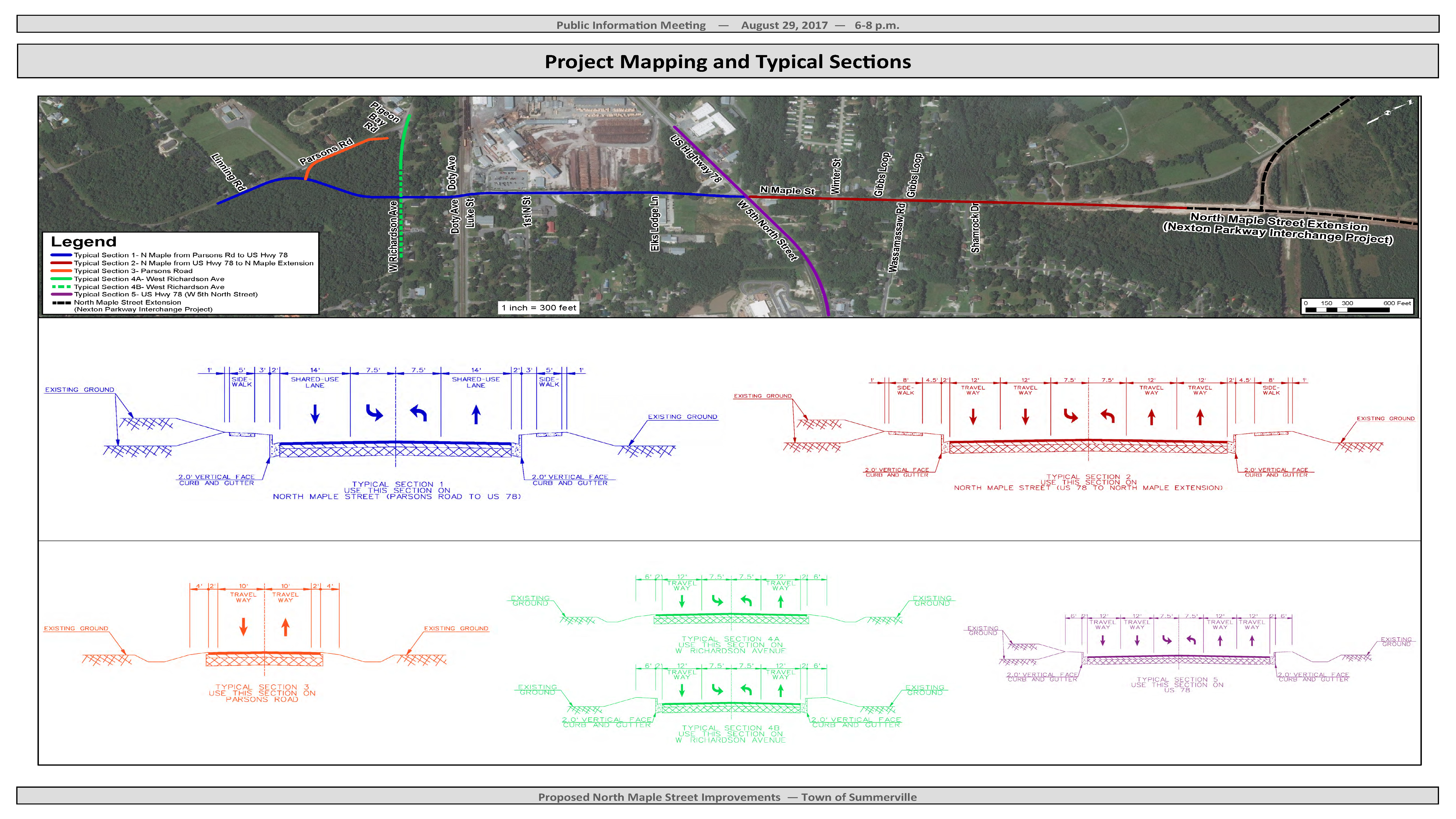 North Maple Street Project Mapping and Typical Sections 08-29-2017 (PDF).png